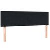 vidaXL Boxspringbett mit Matratze & LED Schwarz 160x210 cm Samt