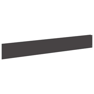 vidaXL Raseneinfassung 20 Stk. 100 x 15 cm Stahl Schwarz
