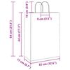 vidaXL Papiertragetaschen 50 Stk. mit Henkeln Rosa 32x17x44 cm