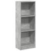vidaXL B&uuml;cherregal Betongrau 40x24x109 cm Holzwerkstoff