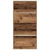 vidaXL Schuhschrank mit Regal Altholz 80 x 21 x 163,5 cm Holzwerkstoff