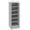 vidaXL Schuhschrank Betongrau 31,5x35x90 cm Holzwerkstoff
