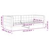 vidaXL Tagesbett Schwarz 90x190 cm Samt