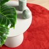 vidaXL Teppich OVIEDO Kurzflor Rot &Oslash; 160 cm