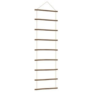 vidaXL Wanddekoration in Leiterform 50x150 cm Nat&uuml;rlicher Zweig