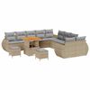 vidaXL Garten-Sofa-Set 13 stk. 13-Sitzanzahl Beige und Hellgrau
