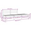 vidaXL Gartensofa 3-Sitzer Massivholz Douglasie