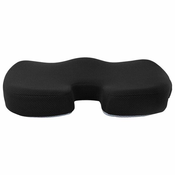 vidaXL Sitzkissen Einfarbig Schwarz 47 x 36,5 x 8 cm Viscoschaum