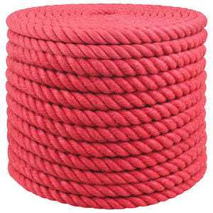 vidaXL Juteseil 16 mm Rot 100% Tossa Jute