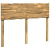 vidaXL Kopfteil mit Live Edge ROSTOCK Wei&szlig; gewaschen 135 cm
