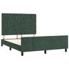 vidaXL Bettgestell ohne Matratze Dunkelgr&uuml;n 140x200 cm Samt