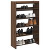 vidaXL Schuhregal Braun Eichen-Optik 60x25x100 cm Holzwerkstoff