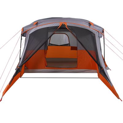 vidaXL Campingzelt mit Vorzelt 4 Personen Orange Wasserdicht