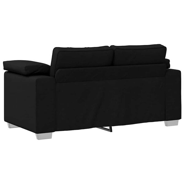 vidaXL Sofa Schwarz 160 x 77 x 82 cm Stoff