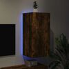 vidaXL TV-Wandschrank mit LED-Leuchten R&auml;uchereiche 40,5x35x80 cm
