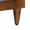 vidaXL TV-Schr&auml;nk mit T&uuml;r Walnuss 105 x 33,5 x 46 cm Massivholz Mango