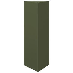 vidaXL Pflanzk&uuml;bel Olivgr&uuml;n Dreieckig 30x26x75 cm Stahl