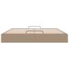 vidaXL Ottoman-Bett ohne Matratze Cappucino 160x200cm Kunstleder