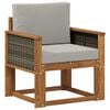 vidaXL Outdoor Mittelsofa Massivholz Akazie Natur