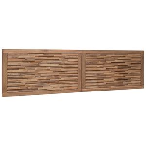 vidaXL Bettkopfteil Natur Massivholz Teak
