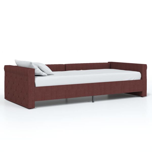 vidaXL Tagesbett USB Lila Stoff 90x200 cm