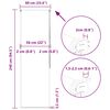 vidaXL Duschrollo 60x240 cm Stoffbreite 56 cm
