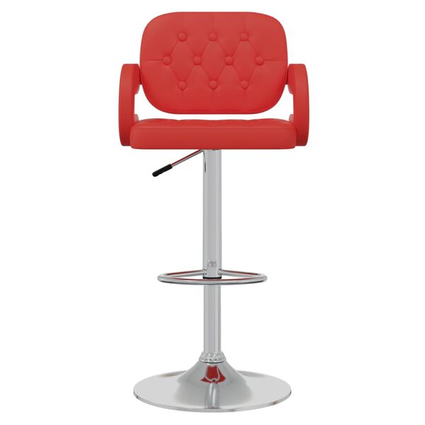 vidaXL Barhocker 2 Stk. Rot Kunstleder