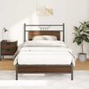 vidaXL Bettgestell ohne Matratze Braun Eichen-Optik 107x203 cm