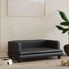 vidaXL Hundebett Schwarz 80x45x30 cm Kunstleder