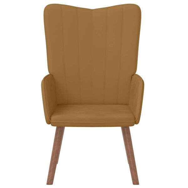 vidaXL Relaxsessel Braun Samt