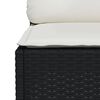 vidaXL 8-tlg. Garten-Sofagarnitur mit Kissen Schwarz Poly Rattan