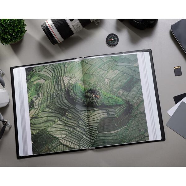 rillstab Sichtbuch A4 120 H&uuml;llen Schwarz
