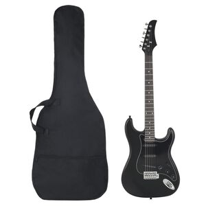 vidaXL E-Gitarre f&uuml;r Anf&auml;nger mit Tasche Schwarz 4/4 39"