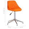 vidaXL Esszimmerstuhl Drehbar Orange Kunstleder
