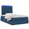vidaXL Bett mit Stauraum und LED Blau 120 x 200 cm Polyester