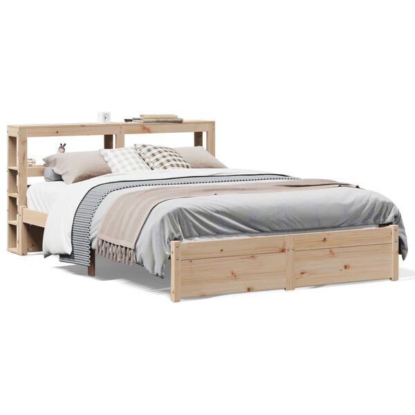 vidaXL Bettgestell mit Kopfteil ohne Matratze 140x200 cm