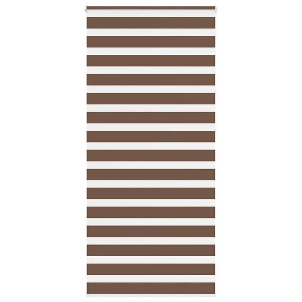 vidaXL Doppelrollo Braun 115x230 cm Stoffbreite 110,9 cm Polyester