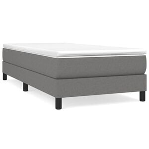 vidaXL Boxspringbettgestell Dunkelgrau 90x200 cm Stoff