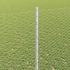 vidaXL Zaun mit Pfosten Silber 1,4 x 10 m Stahl