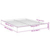 vidaXL Bettgestell ohne Matratze Sonoma-Eiche 150x200 cm Holzwerkstoff