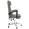 vidaXL B&uuml;rostuhl mit Massagefunktion Taupe Stoff