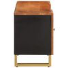 vidaXL TV-Schrank Braun und Schwarz 105x33,5x46 cm Massivholz Mango