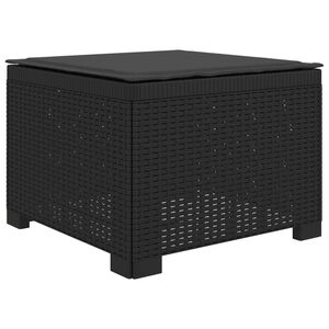 vidaXL 1-Sitzer Garten-Sofa mit Kissen Rattan-Look PP Anthrazit