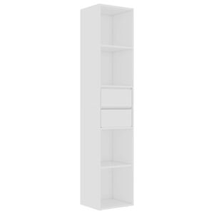 vidaXL B&uuml;cherregal Wei&szlig; 36x30x171 cm Holzwerkstoff