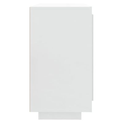 vidaXL Sideboard Hochglanz-Weiß 80x40x75 cm Holzwerkstoff