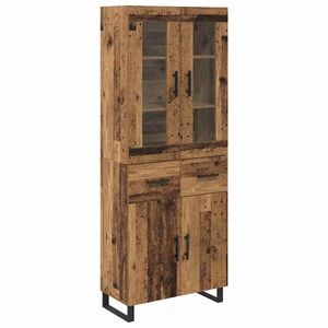 vidaXL Highboard 2 Stk. Altholz 69,5 x 34 x 180 cm Holzwerkstoff
