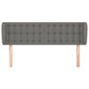 vidaXL Kopfteil mit Ohren Dunkelgrau 147x23x78/88 cm Stoff