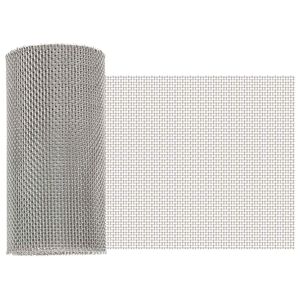 vidaXL Mesh Bildschirm 20 x 200 cm 8 Mesh Edelstahl 201 Silber