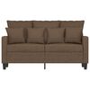 vidaXL 2-Sitzer-Sofa Braun 120 cm Stoff