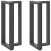 vidaXL Bartischbeine T-Form 2 Stk. Anthrazit 50x35x(90-91) cm Stahl